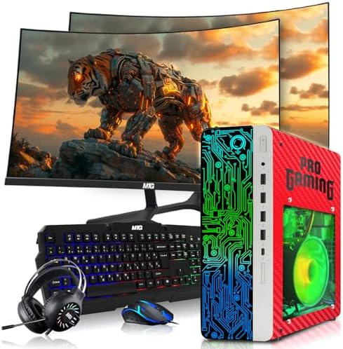 HP G4 Gaming PC, AMD Ryzen 3 Pro, 16GB RAM, 256GB SSD + 2x500GB HDD Win 11 by Amazon+Renewed