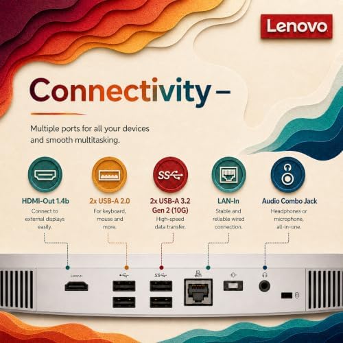 Lenovo 24" IdeaCentre All-in-One Desktop, 16GB RAM, 1TB Storage - Image 7