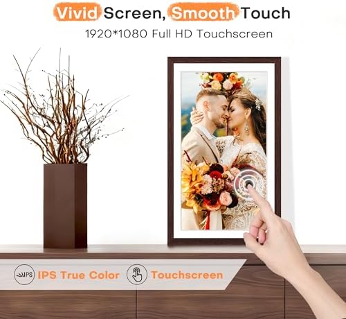 Frameo Digital Picture Frame, 15.6 Inch WiFi Large Electronic Photo Frame - Image 6