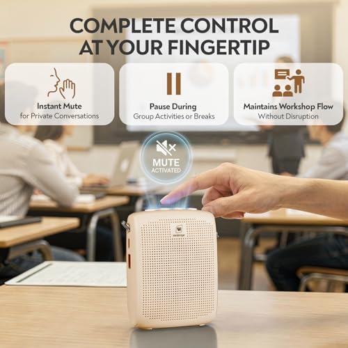 WinBridge Bluetooth Voice Amplifier with Headset Mic for Teachers, Elderly - Image 6