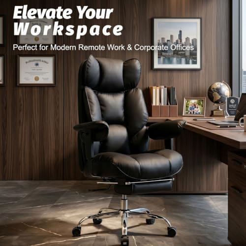 Efomao Executive Office Chair 400lbs, Black Big and Tall Desk Chair - Image 3