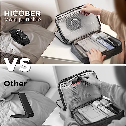 HICOBER 3-in-1 Wireless Charging Station for iPhone, Watch, AirPods, Black - Image 5