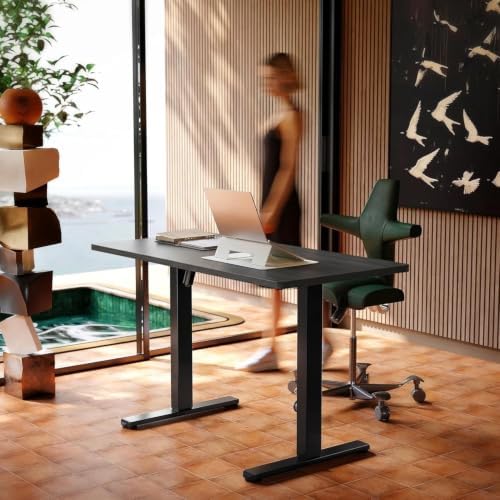 HUANUO 43x24 Inch Electric Standing Desk, Height Adjustable, Grey - Image 2