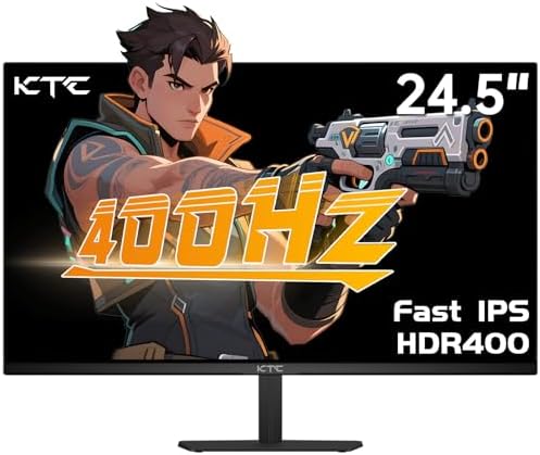 KTC 24.5 Inch 400Hz Gaming Monitor, FHD 1080P 240Hz Computer Monitor, H25X7 by KTC