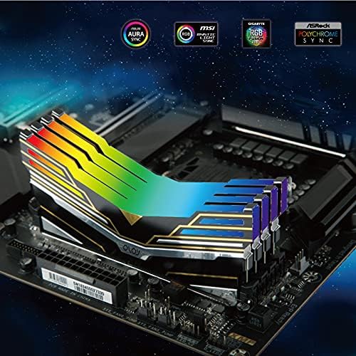 OLOy DDR4 RAM 16GB (2x8GB) Warhawk Aura Sync RGB 3600 MHz CL18 1.35V 288-Pin Desktop Gaming UDIMM (MD4U083618BEDA) - Image 7