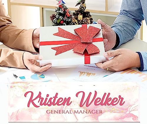 Name Plate for Desk, Desk Name Plate Personalized, Office Decor for Women Men, Acrylic Desktop Accessories, Office Appreciation Gifts for Boss Social Workers Nurse Teacher Employee (Pink Coast) - Image 5
