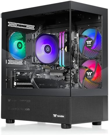 Thermaltake LCGS View 7660-170 Gaming Desktop (AMD Ryzen™ 5 7600X, ToughRam 32GB DDR5 6000MT/s RGB Memory, NVIDIA GeForce® RTX 5060, 1TB NVMe M.2, WiFi, Windows 11) V17B-B650-560-LCS by Unknown