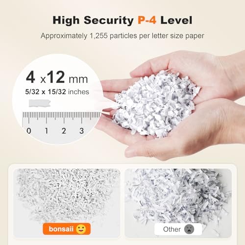 Bonsaii 200-Sheet Auto Feed Micro Cut Heavy Duty Paper Shredder for Office - Image 6