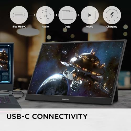 ViewSonic VA1653 16 Inch 1080p Portable Monitor, FHD IPS External Screen - Image 4