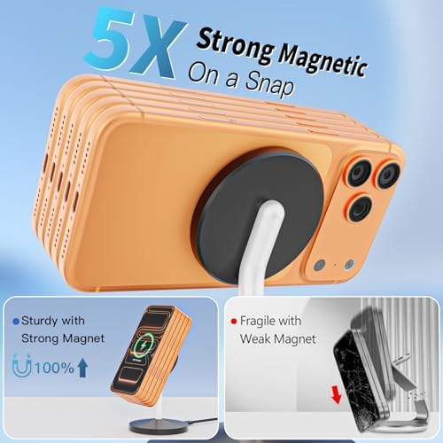 Magnetic Wireless Charger i Phone Stand 15W Fast Mag-Safe Charging Station - Image 3