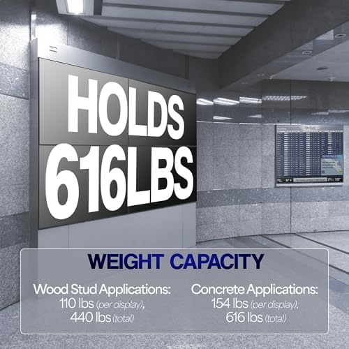 VIVO Black Pop-Out 2x2 Video Wall Mount for 37-65 in TVs, MOUNT-VW65-4 - Image 5
