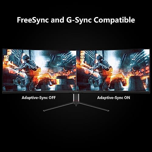INNOCN 49" Curved Gaming Monitor 144Hz Ultrawide 32:9 WDFHD 3840 x 1080P, R1800, 99% sRGB, HDR400, USB Type C, DisplayPort, HDMI, Built-in Speakers, Height/Tilt Adjustable - 49C1G (Pack of 2) - Image 6