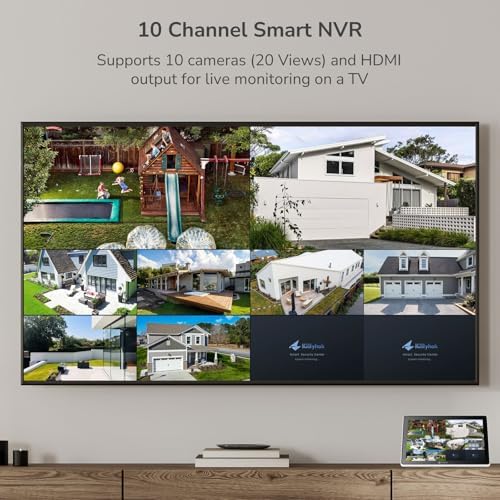 Wireless Security Camera System with 10" Touchscreen Monitor, 2K Dual Lens - Image 3