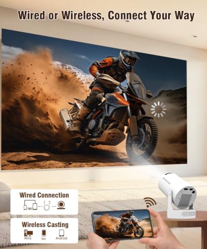 Mini Projector with Wifi and Bluetooth, Portable 4K Support Smart Proyector - Image 3