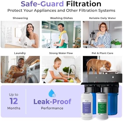 iSpring WGB21B-DS 2-Stage Anti-Scale Whole House Water Filter System - Image 6