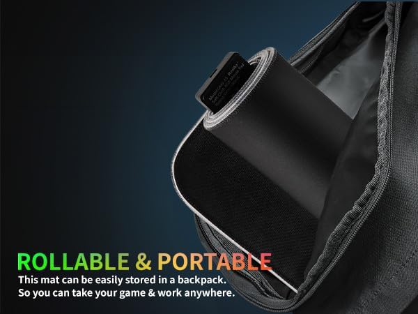 RGB Gaming Mouse Pad-14 Light Modes, Extended Soft LED Mouse Pad, Anti-Slip Rubber Base, Computer Keyboard Large Mousepad Mat, Waterproof Mousepads (25.6 * 11.6 Inch) - Image 7