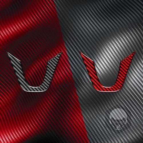 Real Soft Red Carbon Fiber Car Dashboard Control Panel Lower Part U Type Cover Trim Sticker Auto Interior Decoration Accessories Compatible with Benz Smart 2016 2017 2018 2019 2020 2021 - Image 6