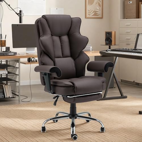 HOMREST Brown Ergonomic Office Chair - Image 2
