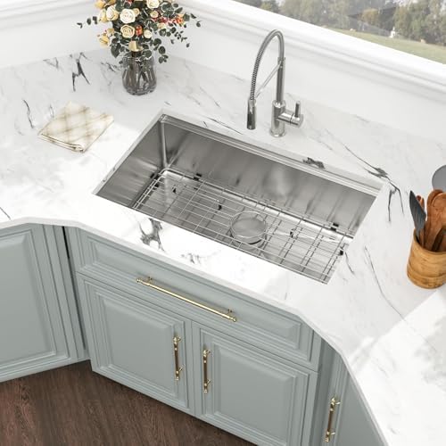 Kichae 33 Undermount Kitchen Sink Stainless Steel 16 Gauge Workstation - Image 3