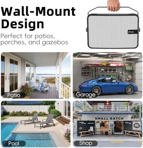 600W Outdoor Bluetooth Speakers, Wireless Sync Between Speakers, Powerful Bass, Wall Mount for Patio, Porch, Gazebo, Garage, 2-Pack, White(MZ-658) - Image 6