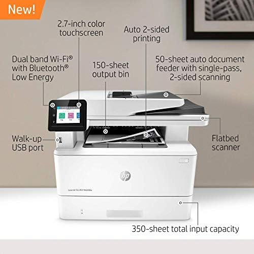 HP Laserjet Pro Multifunction M428fdw Wireless Laser Printer (W1A30A) (Renewed) - Image 2