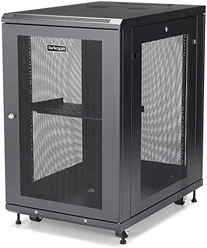 StarTech.com 19" 18U Server Rack Cabinet and 1U Server Rack Shelf Bundle - Image 2