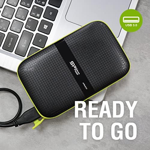 Silicon Power 2TB Rugged Armor A60 Military-grade Shockproof/Water-Resistant USB 3.0 2.5" External Hard Drive for PC, Mac, Xbox One, Xbox 360, PS4, PS4 Pro and PS4 Slim, Black - Image 3