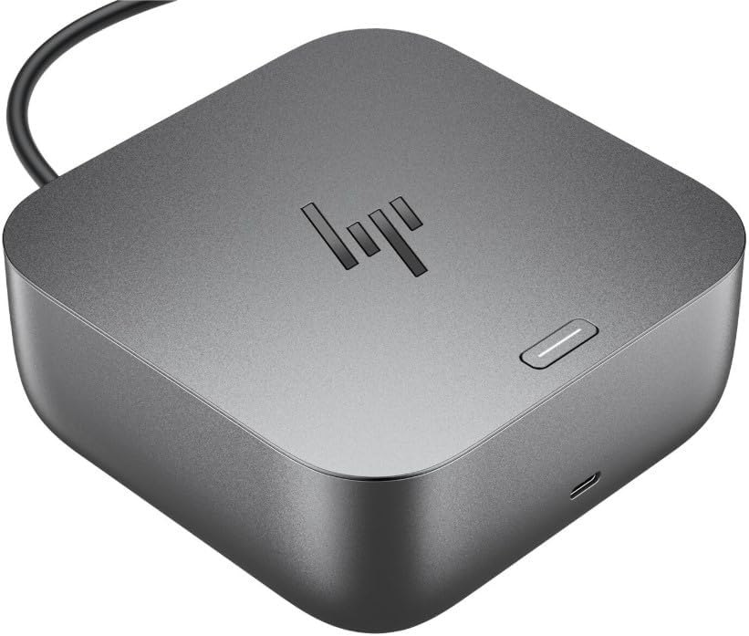 HP 100W Thunderbolt 4 Dock Port Replicator Bundle with DKZ Hub (Universal Thunderbolt/USB-C Docking Station, Single Cable for Charging, Data Transfers to Any Brand Laptop) - Image 2