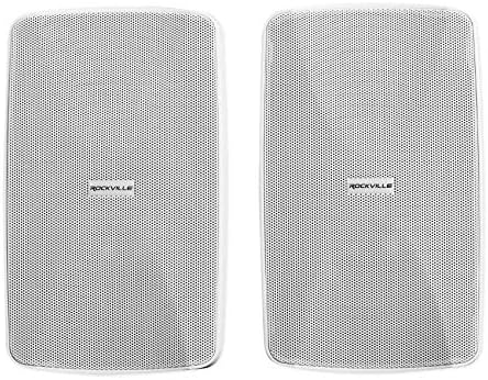 Rockville WET-7020W 70V Commercial Indoor/Outdoor Wall Speakers Pair White - Image 2