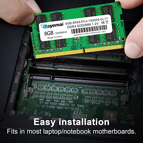 16GB DDR4 19200S PC4 2400 2X8GB SODIMM, DDR4-2400MHz PC4-19200 CL17 2Rx8 1.2V Non-ECC 260 Pin Laptop Memory Module Ram - Image 3