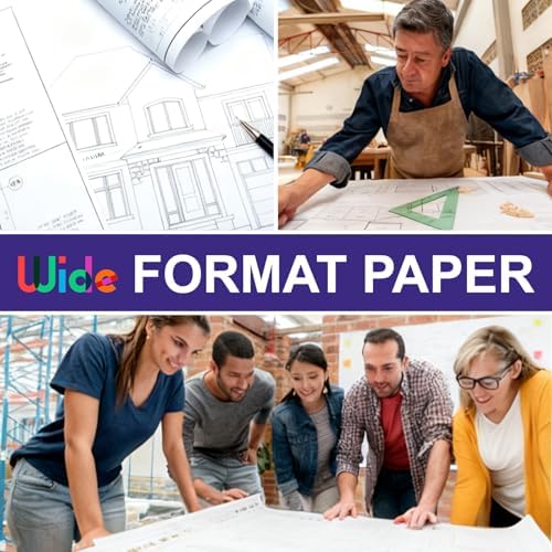 36" x 150ft Wide Format Paper 2" Core, White Plotter Paper CAD Bond 4 Rolls - Image 7