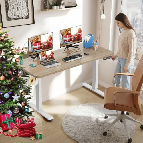 farexon 48'' × 24'' Electric Standing Desk Adjustable Height with Wheels - Image 2