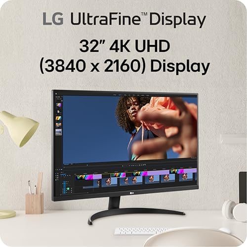 LG 32UR500K-B Ultrafine 32-inch 4K UHD (3840x2160) Computer Monitor HDR10 Built-in Speaker x2 OnScreen Control Reader Mode Flicker Safe Borderless Design HDMIx2 DisplayPort Black - Image 2