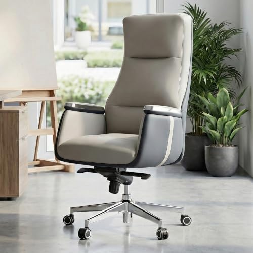EUREKA ERGONOMIC Royal II High Back Executive Office Chair, Off-White by EUREKAERGONOMIC
