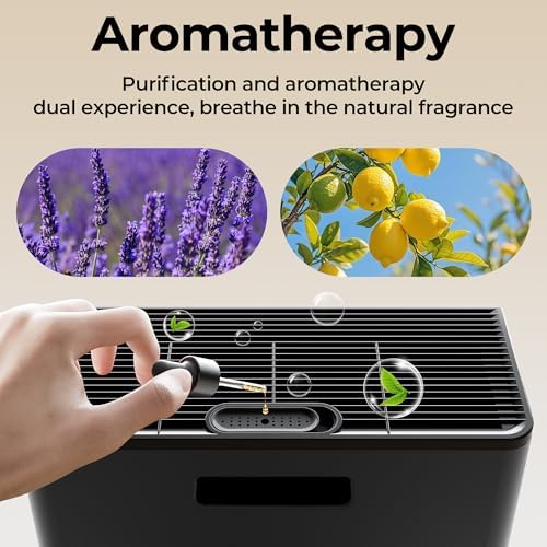 Air Purifier for Home Pet Up to 2200Ft² Pre-Filter Washable Black - Image 6