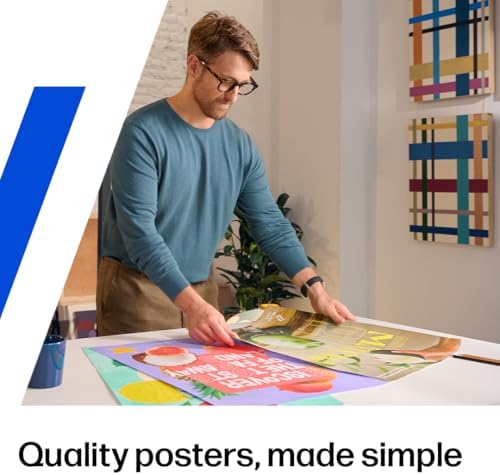 HP DesignJet T210 Large Format 24-Inch Plotter Printer for Easy CAD & Poster Prints (8AG32T), Includes 2-Year HP Care Pack with Onsite Support - Image 4