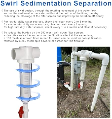 1-1/2" 250 Mesh Spin Down Sediment Replacement for Rusco Well Filter Screen - Image 5