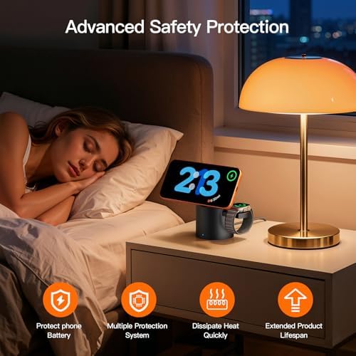 Foldable Magnetic 3 in 1 Wireless Charger Stand for iPhone Watch AirPods - Image 4