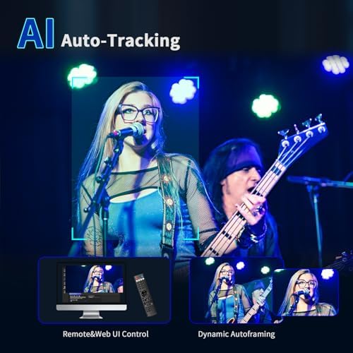 4K NDI PTZ Camera 20X, HDMI USB LAN Outputs Video Conference Camera Webcam for Church Worship/Events Services/Education,Works with Zoom,Skype,OBS - Image 5