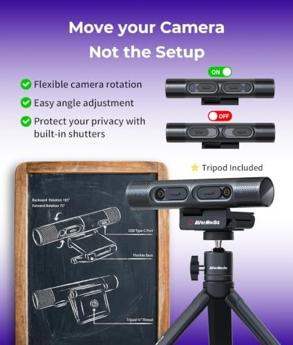 AVerMedia PW313D DualCam 2K Document Camera for Trading Cards, Miniatures - Image 5