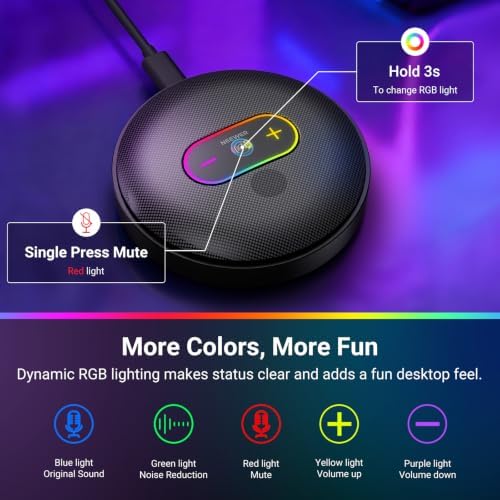 NEEWER UM04 USB Microphone AI Cancelling Desktop Omnidirectional Condenser - Image 4