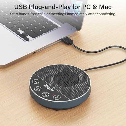 Plug & Play USB Speakerphone,Conference Microphone for Home Office - Image 5