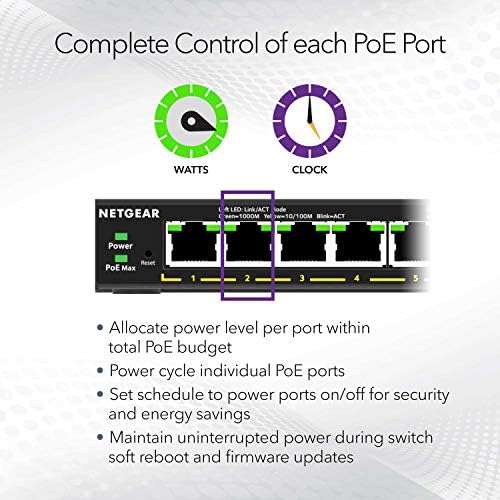 NETGEAR 16-Port PoE Gigabit Ethernet Easy Smart Managed Switch (GS316EP) - Image 4