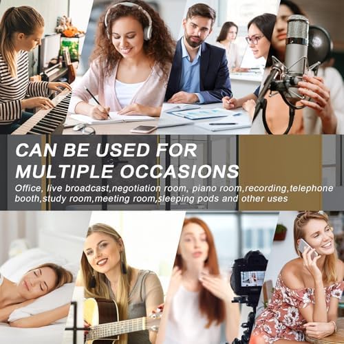 Modern Office Pod Booth 86IN (Honeycomb Aluminum Panel)(Reduce The Sound by 30-40 Decibels) Curved Corner Design,Central Lighting,for Meeting,Large Instrument Practice Room - Image 7