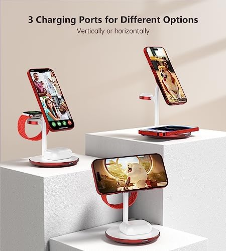 3 in 1 Magnetic Wireless Charging Station for Apple Devices,15W for Magsafe - Image 5