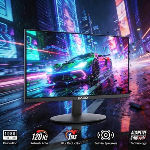 Kado 2-Pack Dual 22" 1920x1080 120Hz 105% sRGB FHD Computer Monitor - Image 2