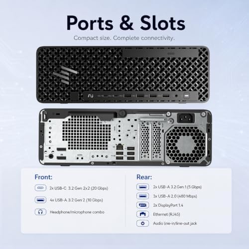 HP Z2 SFF G1i Workstation Desktop, Intel Ultra 5 235, 32GB DDR5, 1TB SSD - Image 4
