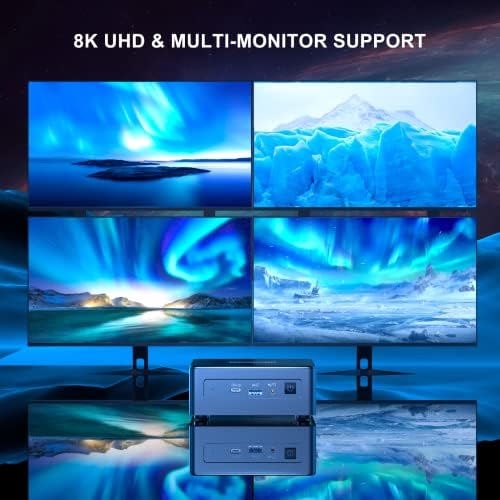 GEEKOM Mini PC Mini IT11, 11th Intel i7-11390H (Up to 5.00 GHz), 16GB DDR4 RAM 512GB M.2 SSD, Support 8K Output/WiFi 6/USB4.0/BT5.2, Home&Office Mini Desktop Computer - Image 5
