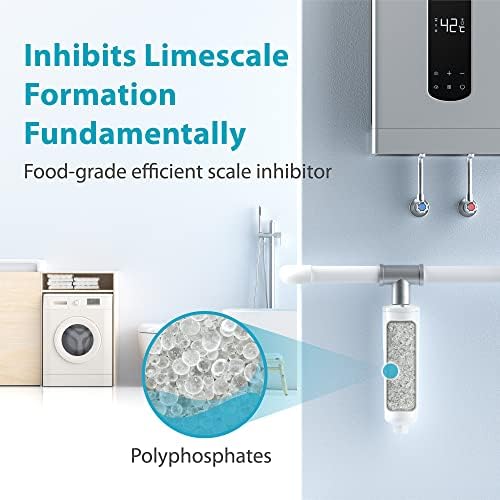 AQUA CREST AP431 AP430SS Whole House Scale Inhibitor Inline Water System 1 Pack and AQUA CREST Replacement for Aqua-Pure AP430SS, Whole House Scale Inhibitor Water Filter 1 Pack - Image 2