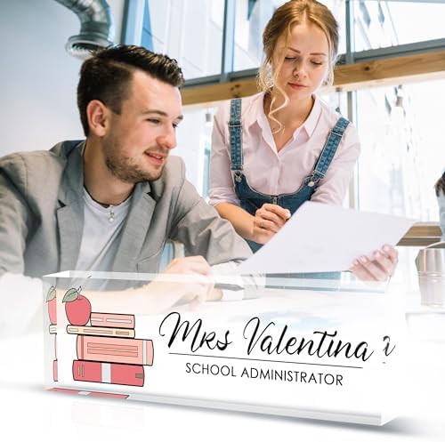 Personalized Name Plates for Office - Gifts for Teacher, Boss, Employee Appreciation - Desk Decor (teacher3) - Image 6